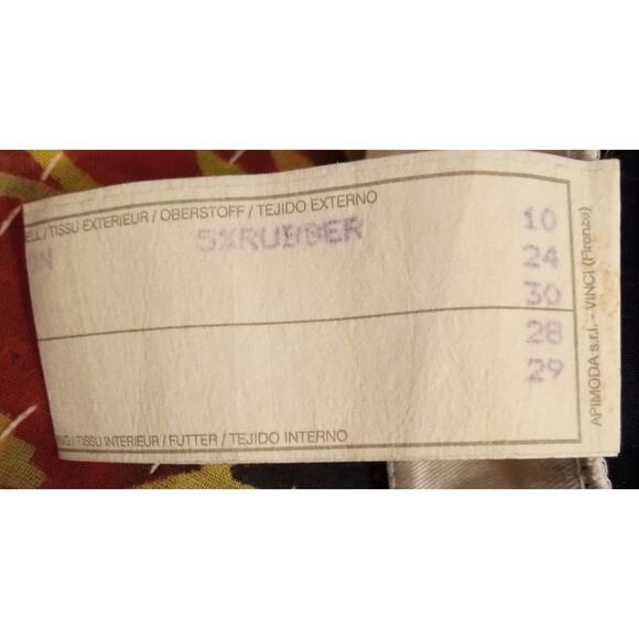 Vintage Emporio Armani Italy Mini Skirt Runway/Y2K Utility Navy – Model ZM7214 - Picture 9 of 11